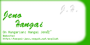 jeno hangai business card